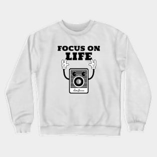 Focus On Life Retro Camera Crewneck Sweatshirt